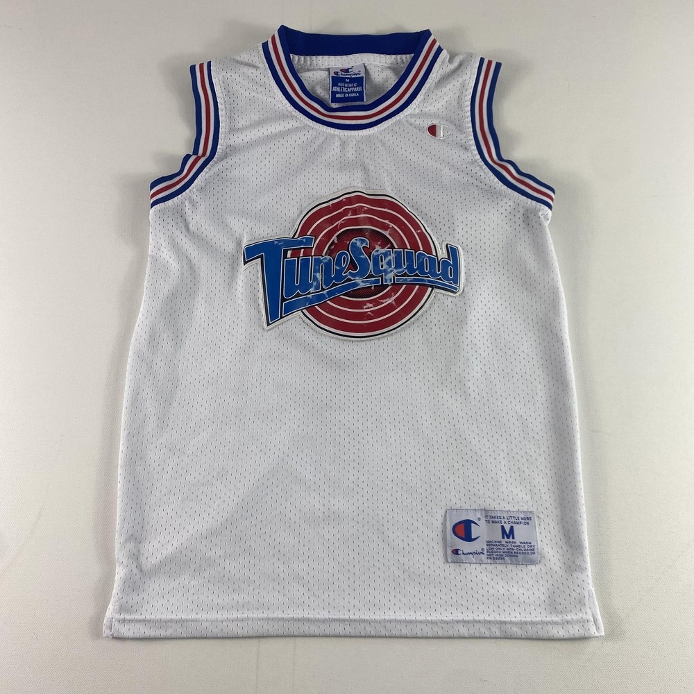 Vintage Tune Squad Jersey Mens Medium White NBA Basketball Michael Jordan 23 90s